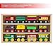 Playbees 12 Piece Wooden Train Cars Magnetic Set Includes 3 Engines, Magnet Train Toy Collection for Toddler Boys and Girls, Compatible with Most Name Brand Wood Tracks