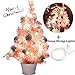 B bangcool Pink Christmas Tree Mini Christmas Tree Artificial Christmas Tree for Table and Desk Tops