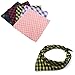 EXPEDER Dog Bandanas 5 Pack Plaid Triangle Scarfs Washable Triangle Bibs for Pets Dog and Cat