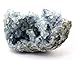 Crystal Allies Specimens: Natural Blue Celestite Crystal Cluster from Madagascar - 1lb to 2lbs