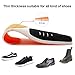 Ailaka Athlete Gel Cushion Neutral Arch Sports Shoe Insoles, Performance Running Inserts for Man & Women