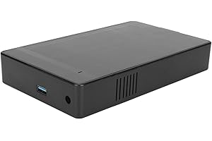 XUMIUZIY External Hard Drive Enclosure for 3.5 2.5 Inch SSD HDD, USB 3.0 to Hard Drive Case with Power Adapter (Not Inclube D