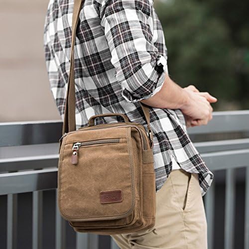 XINCADA Mens Bag Messenger Bag Canvas Shoulder Bags Travel Bag Man Purse Crossbody Bags for Work Business 6 XINCADA Mens Bag Messenger Bag Canvas Shoulder Bags Travel Bag Man Purse Crossbody Bags for Work Business