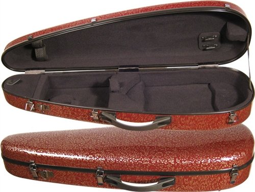 Core CC800 Fiberglass Crescent Shaped Violin Case 4/4 - Black Flower