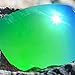 Revant Replacement Lenses for Oakley Flak Jacket XLJ sunglasses, UV Protection, Anti-Scratch and Impact Resistant, Polarized Emerald Green Mirrorshield