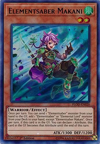 Elementsaber Makani - FLOD-EN020 - Ultra Rare - 1st Edition - Flames of Destruction