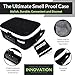 Formline Smell Proof Case with Combination Lock 8x6x3 - Premium Odor Proof Bag for All Your Accessories. Eliminate Odor - No Smell Escapes this Discreet Stash Container.