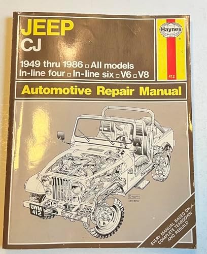 1984-1986 Jeep CJ-7 & Scrambler Repair Shop Manual Reprint 2 Vol
