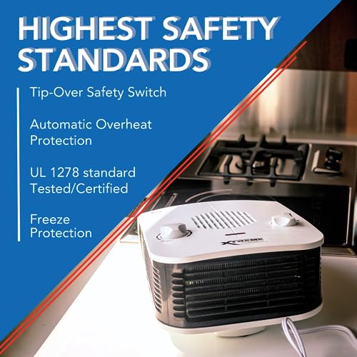 Xtreme Heaters Boat, Cabin & RV Heater Overheat Protection, TipOver Protection, Portable