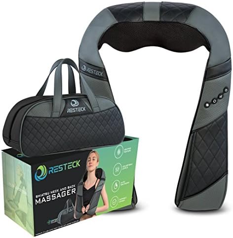 Massagers for Neck and Back -Shoulders With Heat -Shiatsu Kneading Pillow With Adjustable Heat &amp; Motion, Comfy, Compact Massaging Kit | Soothe Muscle Soreness &amp; Stiffnesromote Better Blood Circulation