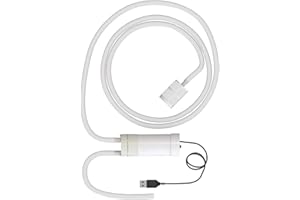 Avejjbaey USB Rechargeable Wine Beer Transfer Pumps Automatic Siphon with 1200mAh Battery Steel Filter and Silicone Hose Home