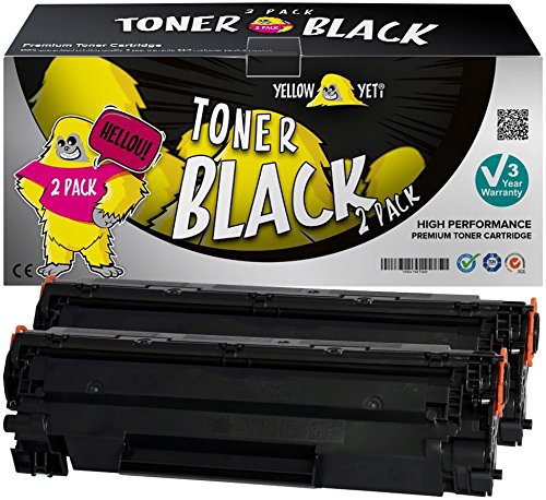 YELLOW YETI CF279A 79A (1,000 Pages) 2 Compatible Toner Cartridges for use with LaserJet Pro MFP M26nw M26a M12 M12a M12w [3 Years service]