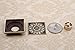 HARPOON Copper/Brass Bathroom Floor Drain Square Shower Sink Drain Strainer with Removable Cover, Carved, Antique