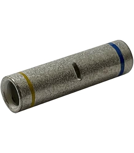 25-Pack Uninsulated Step-Down Butt Connectors (16-14 AWG To 22-18 AWG) - Made In USA