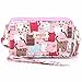 liangdongshop Women's 3 Layers Zipped Cell Phone Wrist Handbags Clutch Crossbody Purse Colorful (model 3)