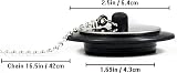 YUNYU 3 Pcs Universal Bath Plug with Stainless Steel Chain 42-45mm view 2