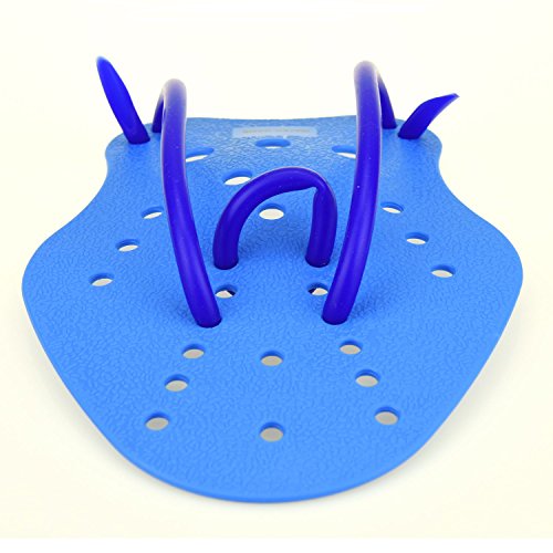 Forestfish Swimming Hand Paddles Training Paddles with Adjustable Strap for Adults and Kids Improve Swimming Speed (M: 7.5 x 5.5 Inch)