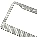 Jmkcoz 2 Pack Bling License Plate Frames Metal Chrome Luxury Crystal Bling License Plate Frame + Crystal Screw Caps for Both Front and Back License Waterproof Crystal Metal Stainless