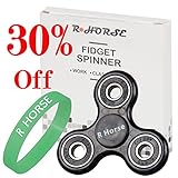 Fidget Spinner,R ? HORSE Fidget Spinner Toy Stress Reducer Perfect For ADD,ADHD, Anxiety, and Autism Adult Children,2-3 min+ Spin Time!(Fluorescent Wristband INCLUDED)