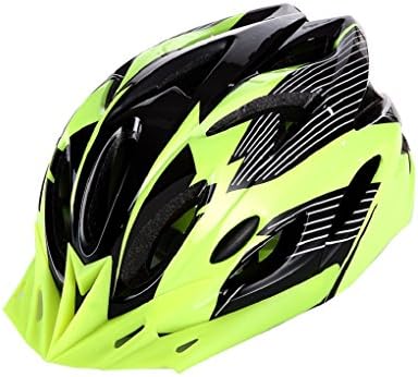 Super Safety Green/Black Bike Helmet Cool Ultralight Adult Road Mountain Bike Cycling Helmet 56-63cm Head Circumference with Detachable Green Visor
