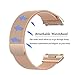 KingAcc Compatible Fitbit Ionic Bands, Milanese Stainless Steel Mesh Metal Replacement Band for Fitbit Ionic, Magnetic Clasp Lock Wristband Strap Women Men (1-Pack, Rose Gold, Small)