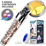 Rytek Filtered Shower Head with Hose - Vitamin C Filter Shower Head - Ionic Filtration Stone Stream Showerhead High Pressure for Hard Water - Chlorine & Flouride Filter - 4 Aroma Replacement Blocks