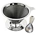 Pour Over Coffee Dripper with Coffee Scoop -- Reusable Permanent Drip Coffee Maker