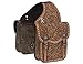 Tough 1 Saddle Bag Antique Leather Floral Tooling Buckle Brown 61-9910thumb 1