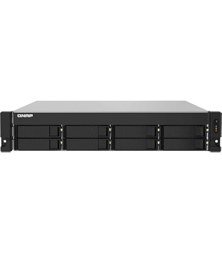 QNAP TS-855eU- RP ミ ドル 8TB (1TB x 8) TS-855eU-RP | 2U short-depth rackmount NAS with 8-core computing