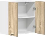 vidaXL Hanging Cabinet Sonoma Oak Engineered Wood 60x31x60 cm Moisture view 7