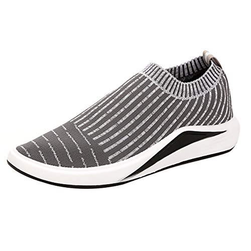 Yile shu men flyknit breathable lightweight slip on fle…