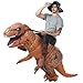 AOSKA T-Rex Riding Costumes Adult Inflatable Dinosaur Costume Fancy Dress for Halloween Party