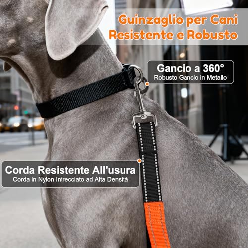 X XBEN 4-in-1 Hands Free Dog Leash, Running Leash for Dogs with Waist Belt and Double Handles, Multifunctional Leashes for Medium and Large Dogs, Anti-Pull 0.8-2.2M