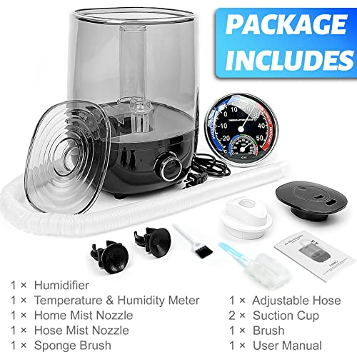 Top fill Reptile Fogger Terrariums Humidifier Fog Machine Mister with