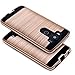 LG V10 Case,eTzone for LG V10 Heavy Duty Tough Rugged Dual Layer,Shock Absorption Armor Holster Defender Hybrid Protective TPU Case Cover+PC Case (V10 Gold)