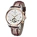 Derieter Automatic Mechanical Skeleton Imitate Tourbillon Watch Men Rose Gold Mechanical Wrist Watches