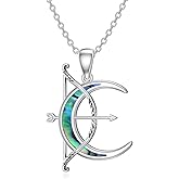 LEECCI Artemis Necklace 925 Sterling Silver Greek Goddess Necklace Ancient Roman Mythology Jewelry Gifts for Women Her