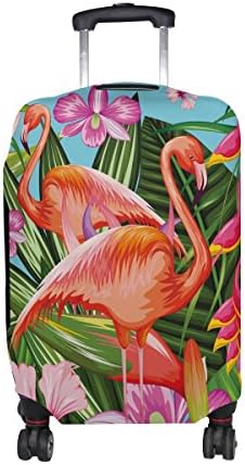 Flamingo Pattern Print Luggage Cover Travel Suitcase Protector Fits 23-26 Inch Luggage