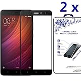 [2-Pack] Nacodex for Xiaomi Redmi Note 4 [Tempered Glass] Screen Protector [0.3mm Ultra Thin 9H Hardness 2.5D Round Edge]