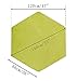 WERSHOW Hexagon Coral Rug Pad Mat for Princess Castle Playhouse for Girls Children Play Tent Indoor and Outdoor Fun (Green)