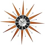 Telechron Wooden Starburst Clock