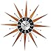Telechron Wooden Starburst Clock