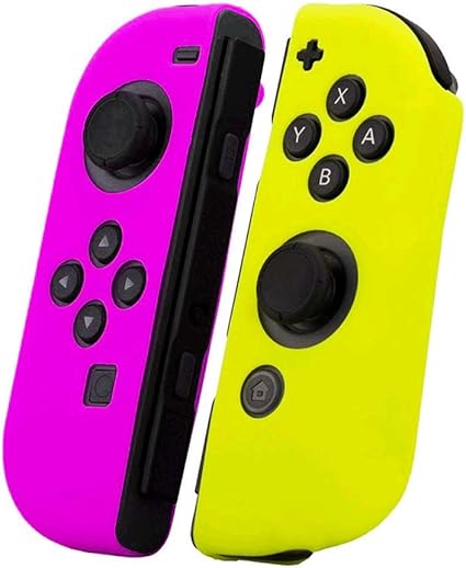 Amazon Co Jp 新品 Snnc Jp Nintendo Switch Joy Con シリコンケース L R カバー ニンテンドー スイッチ 任天堂 コントローラ用 保護ケース キズ防止 滑り止め 左紫 右黄 ゲーム