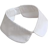 Finto Collare Con Risvolto Scialle Donna - Colletto Rimovibile Elegante Per Maglione E Camicia, Morbido In Poliestere (Bianco/Nero)