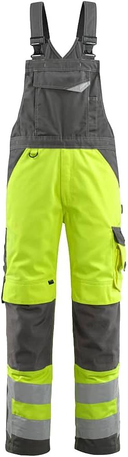 Mascot 13892-217-17010 Renens Multisafe Quilted Lining Removable Braces Waterproof Multi Protective Winter Trouser, Size 2XL