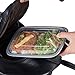 NutriBox [20 Value Pack] Single 1 compartment 24 OZ Meal Prep Plastic Food Storage Containers - BPA Free Reusable Lunch Bento Box - Microwave, Dishwasher and Freezer Safe