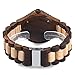 BEWELL W023A Natural Wooden Watches for Men with Calendar Quartz Lightweight Wrist Watch