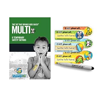 Amazon Com Safetytat Child Id Tattoos Multi Design 6pk Amazon Com Safetytat Child Id Tattoos Multi Design 6pk
