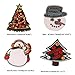 Ximkee 20pcs Christmas Santa Snowman Tree Gift Collection Iron-on or Sew-on Embroidered Patches Motif Appliques