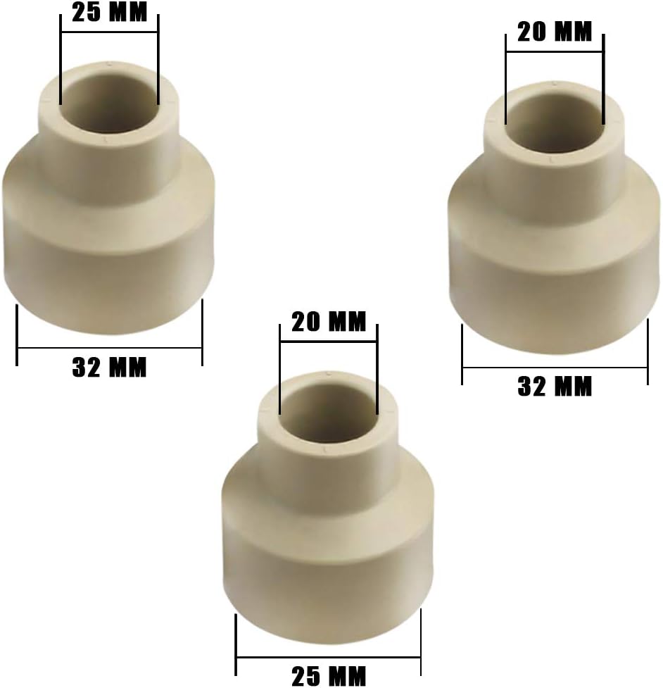 YOFASEN Feed Water Connection Fitting - 6 Pack Water Pipe Adapter for Home Garden Hose Parts Connectors,6 pieces,Two for each size - Image 3